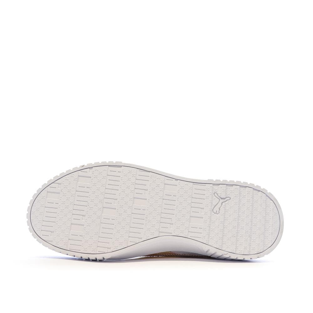 Baskets Blanches/Rose Brillant Fille Puma Carina 2.0 5