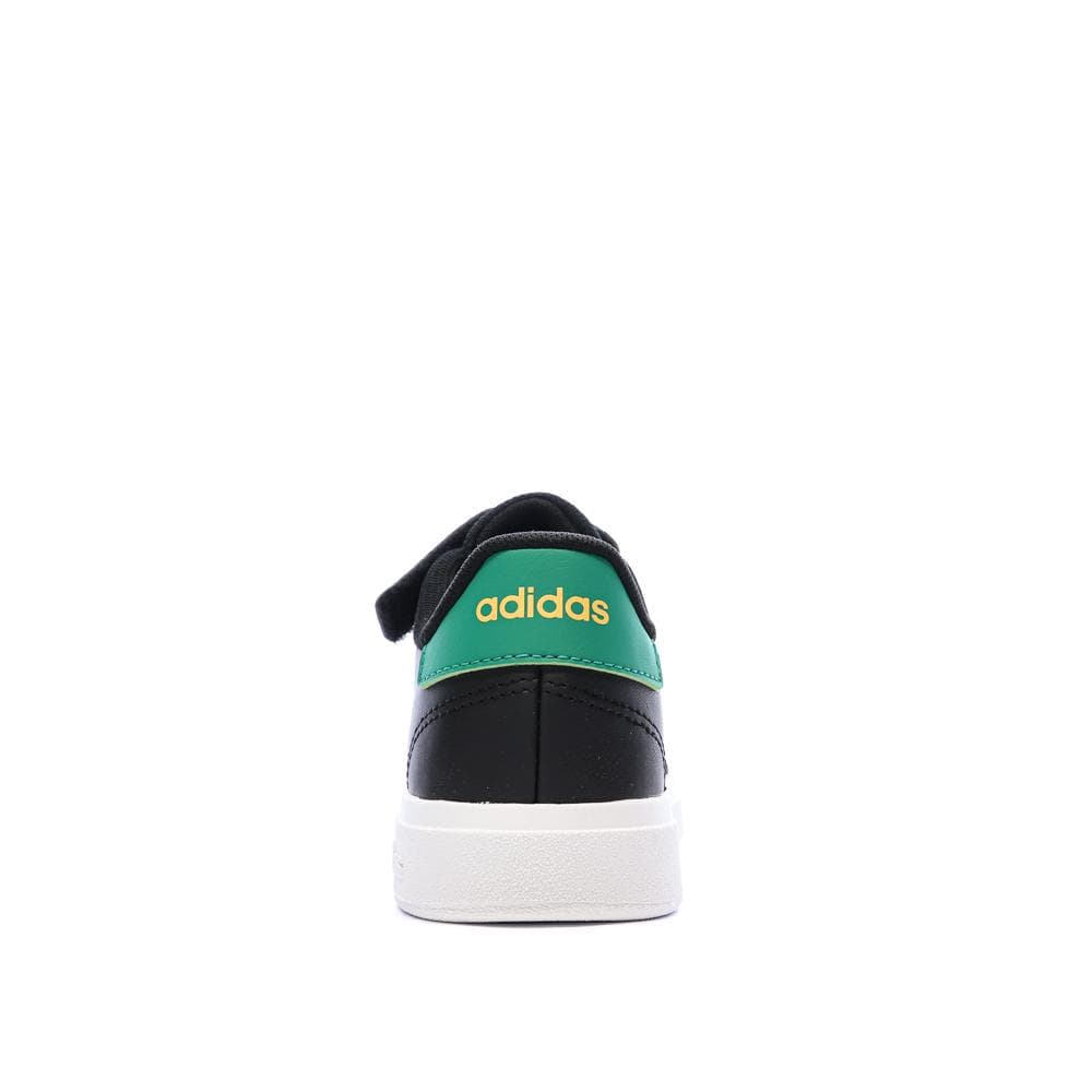 Baskets Noires/Vertes Garçon Adidas Grand Court 2.0 3