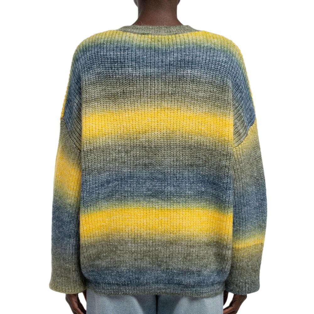 Pull Olive/Jaune Femme Teddy Smith Stripy 2
