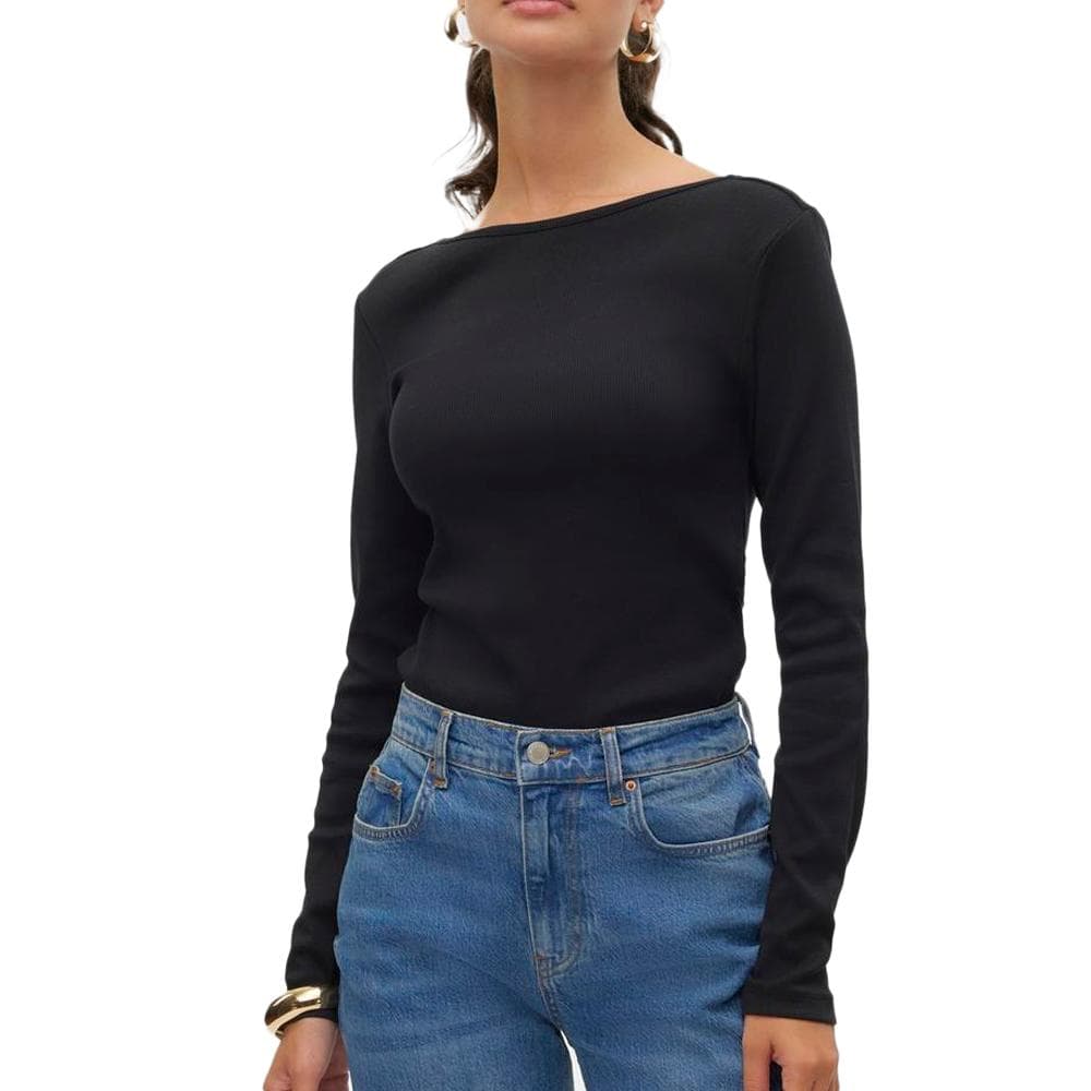 Top Noir Femme Vero Moda Chloe 1