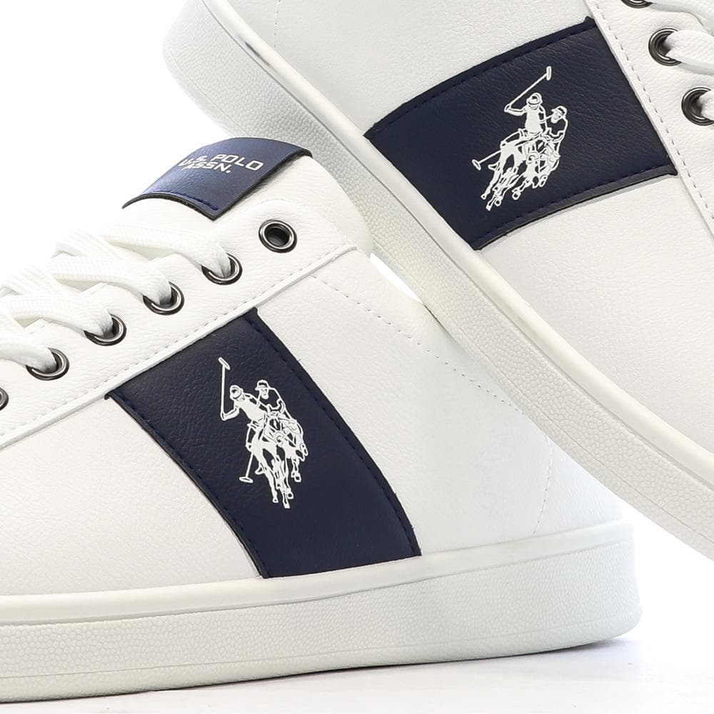 Baskets Blanches/Marines Homme US Polo ASSN Sneaker 7