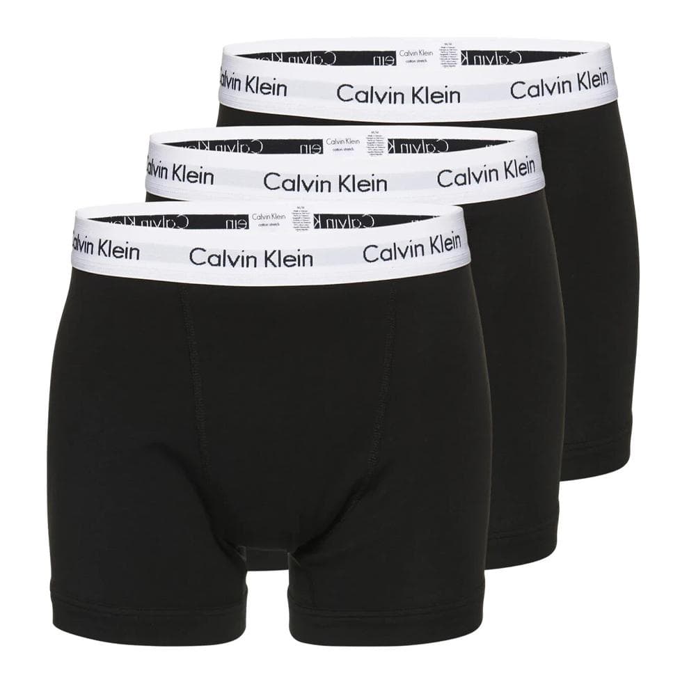 X3 Boxers Noir/Blanc Homme Calvin Klein Jeans Trunk 3p 1