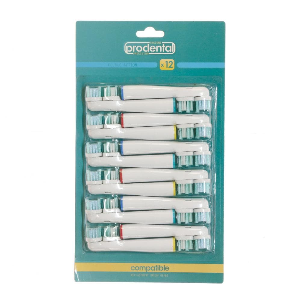 x12 Brossettes de Rechange Prodental Double Action 1