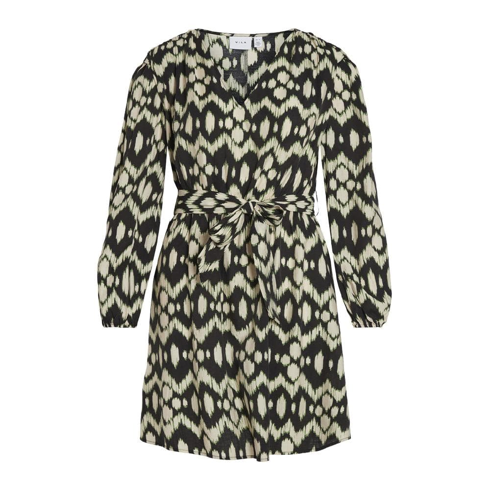 Robe Noire/Beige/Vert Femme Vila Kallila 1