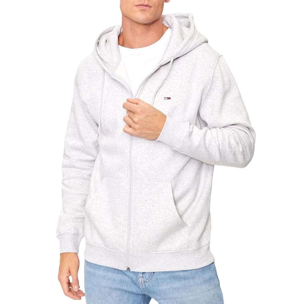 Sweat Zippé Gris Clair Homme Tommy Hilfiger DM0DM2 1