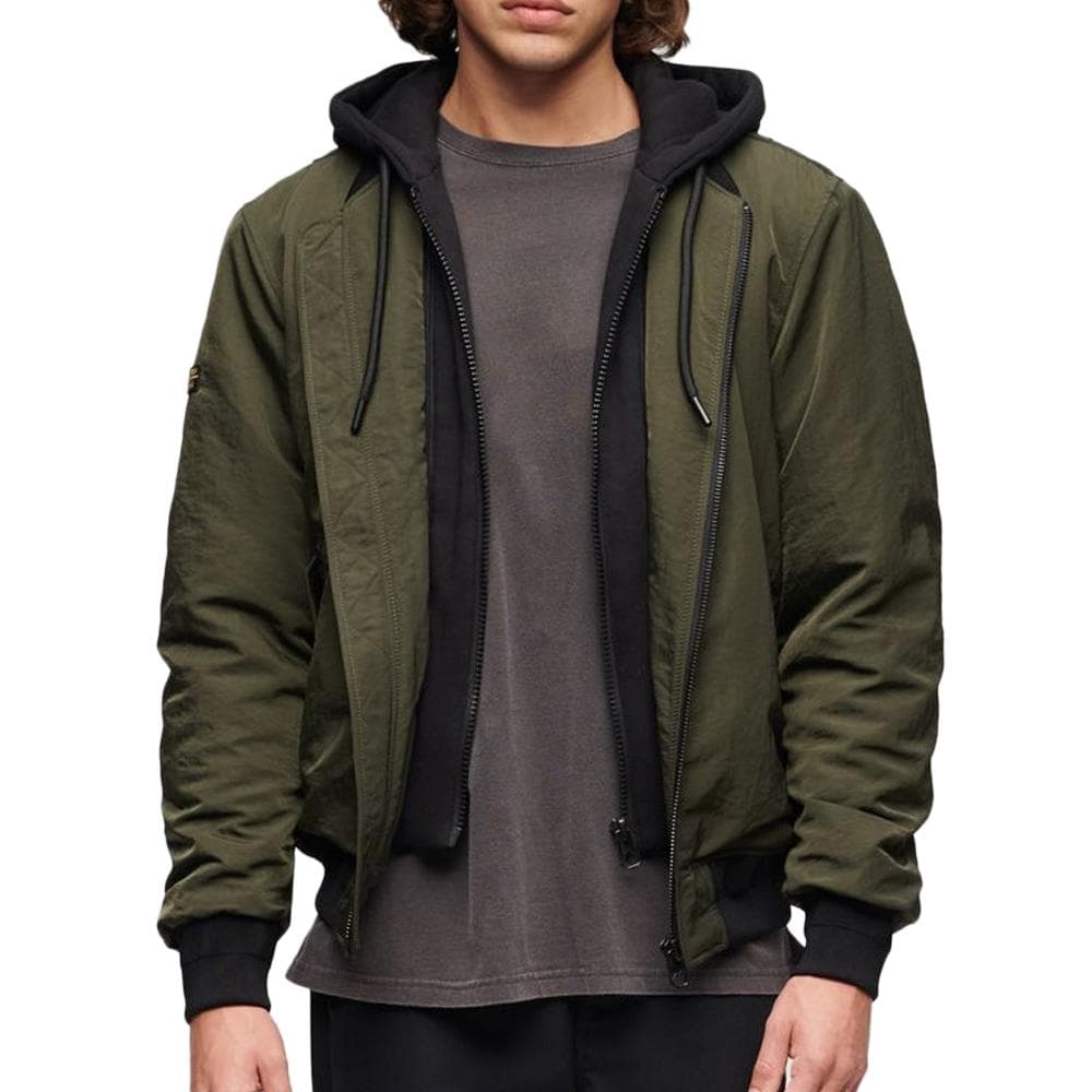 Veste Kaki Homme Superdry Hooded 1
