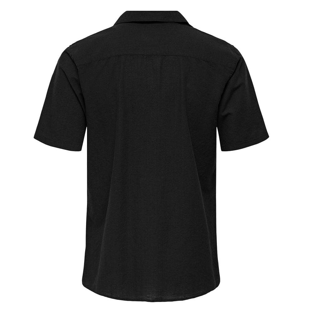 Chemise Noir Homme Only & Sons Cantley 2