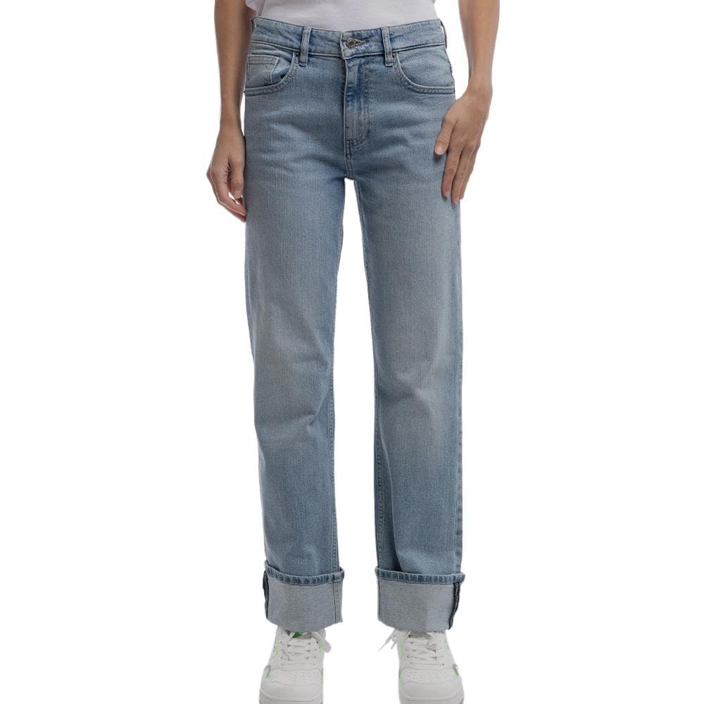 Jean Droit Bleu Fille Teddy Smith Boyfriend 1