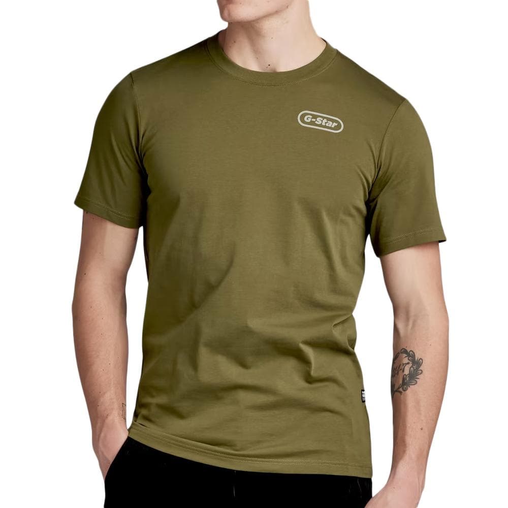T-shirt Kaki Homme G-Star Raw Back 1