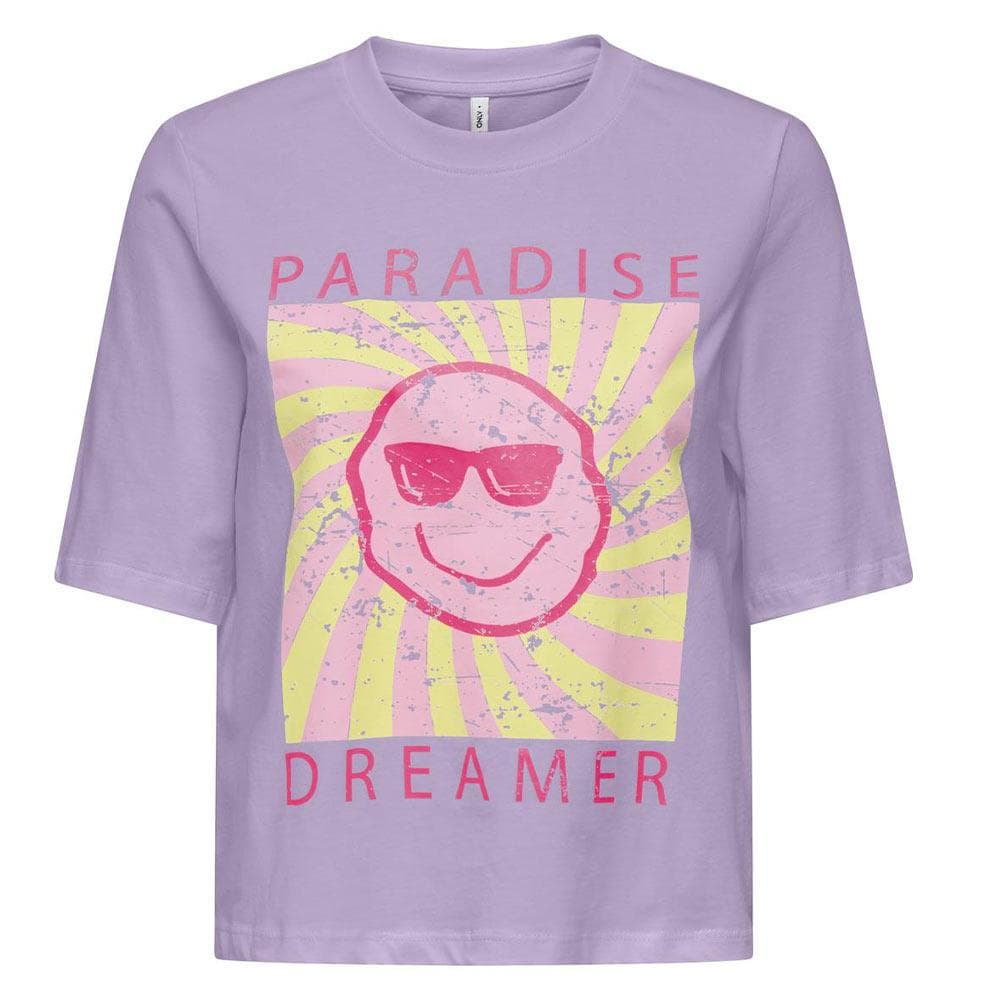 T-shirt Violet Fille Kids ONLY Carty-sun 1