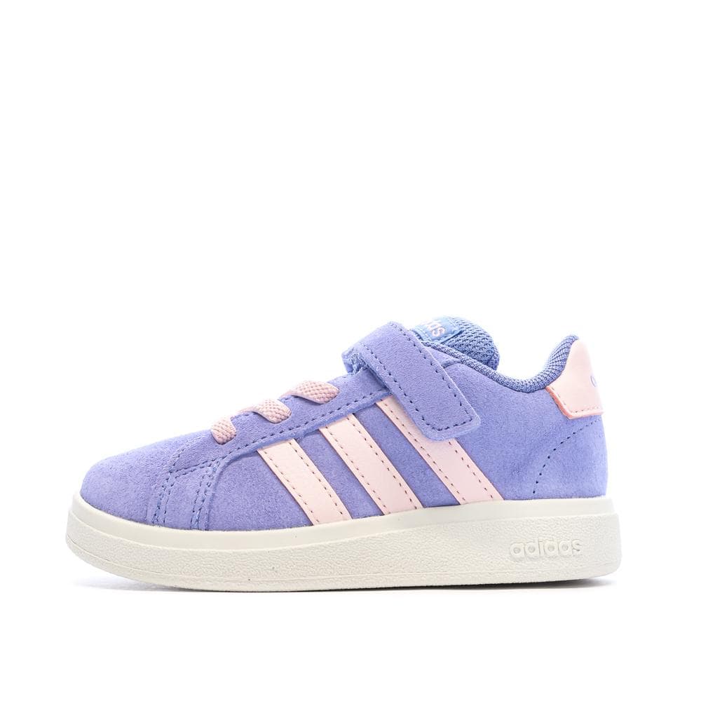 Baskets Violette/Rose Fille Adidas Grand Court 1