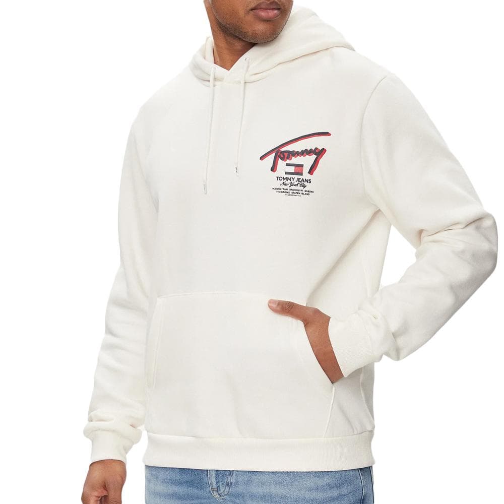 Sweat à Capuche Blanc Homme Tommy Hilfiger Reg Street 1