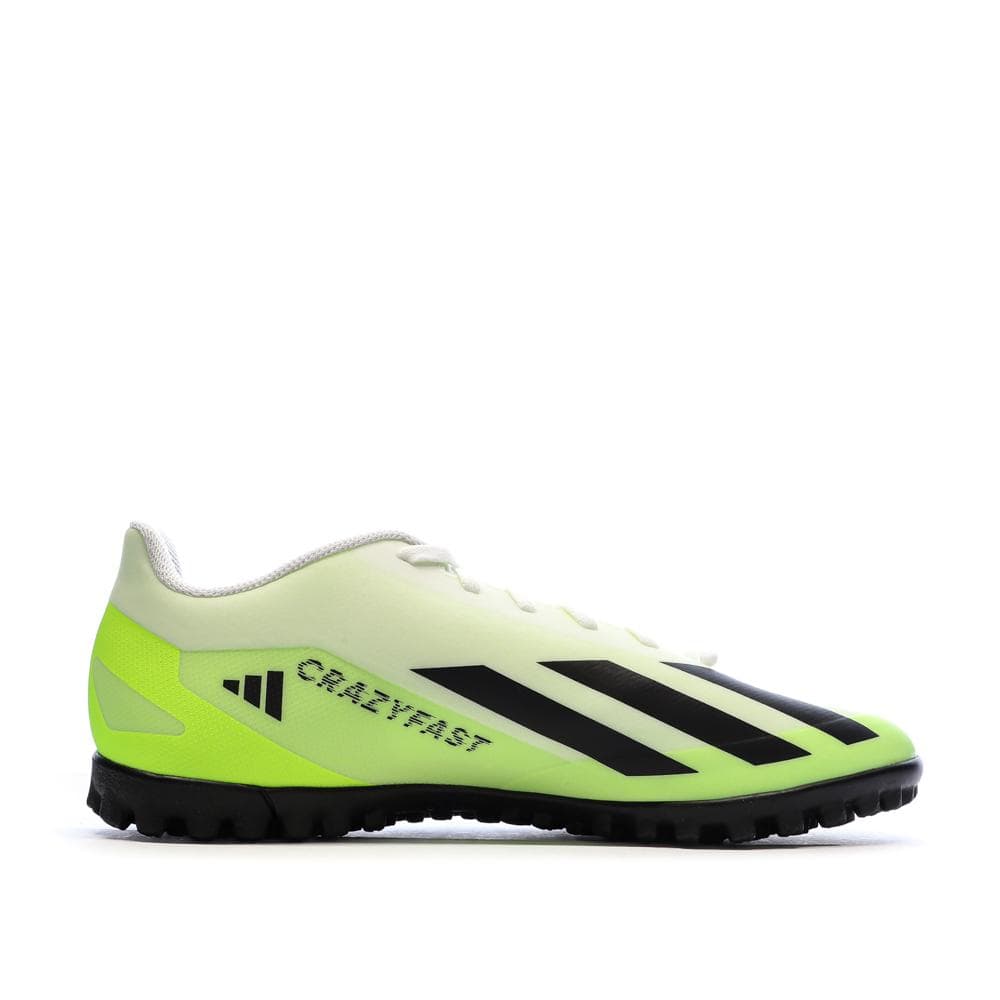 Chaussures de football Blanches/Jaunes/Noires Homme Adidas X Crazyfast 2