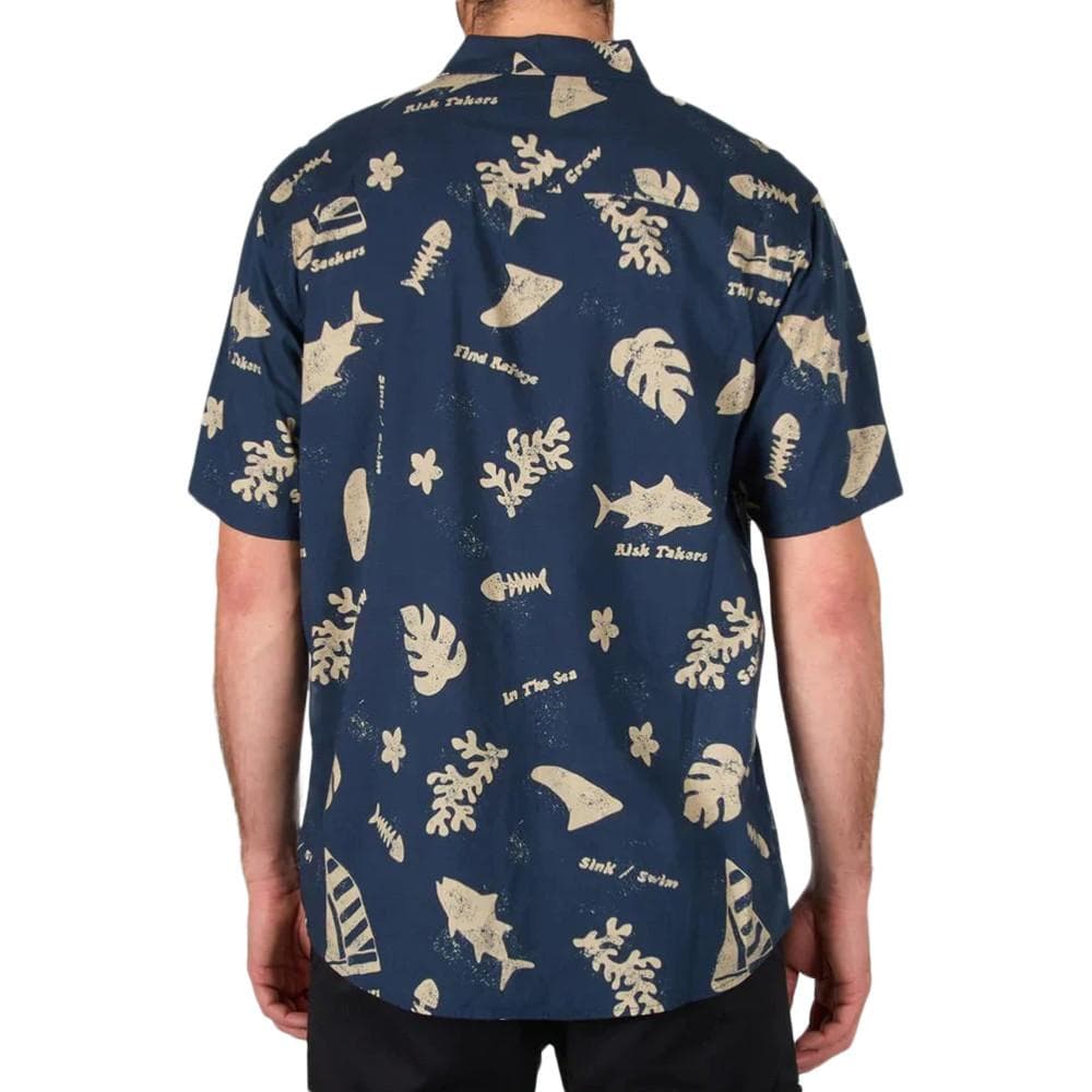 Chemisette Manches Courtes Marine Homme Salty Crew Twisted Tides 2