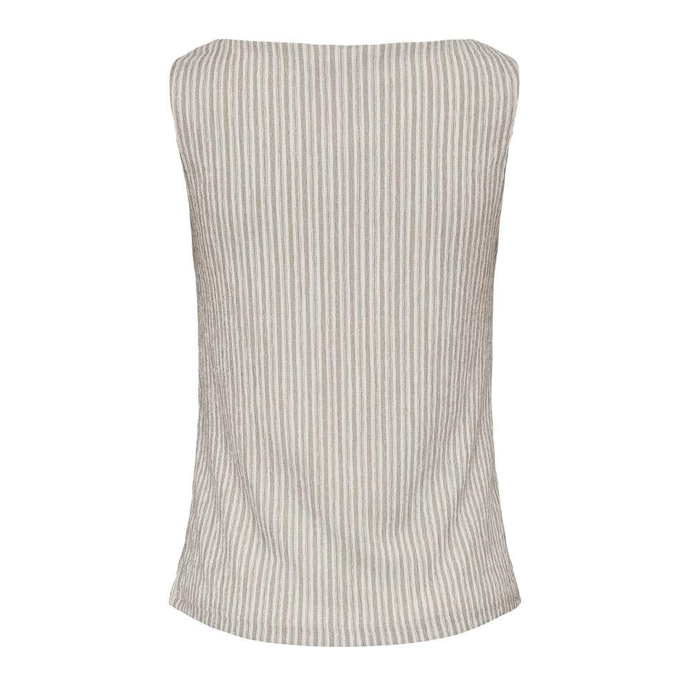 Top Blanc/Marron Femme JDY Ocean 2