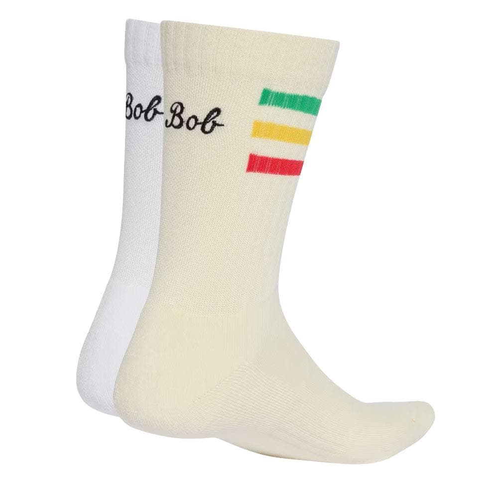 X2 Paires de Chaussettes Blanc Adidas Bob Socks 2