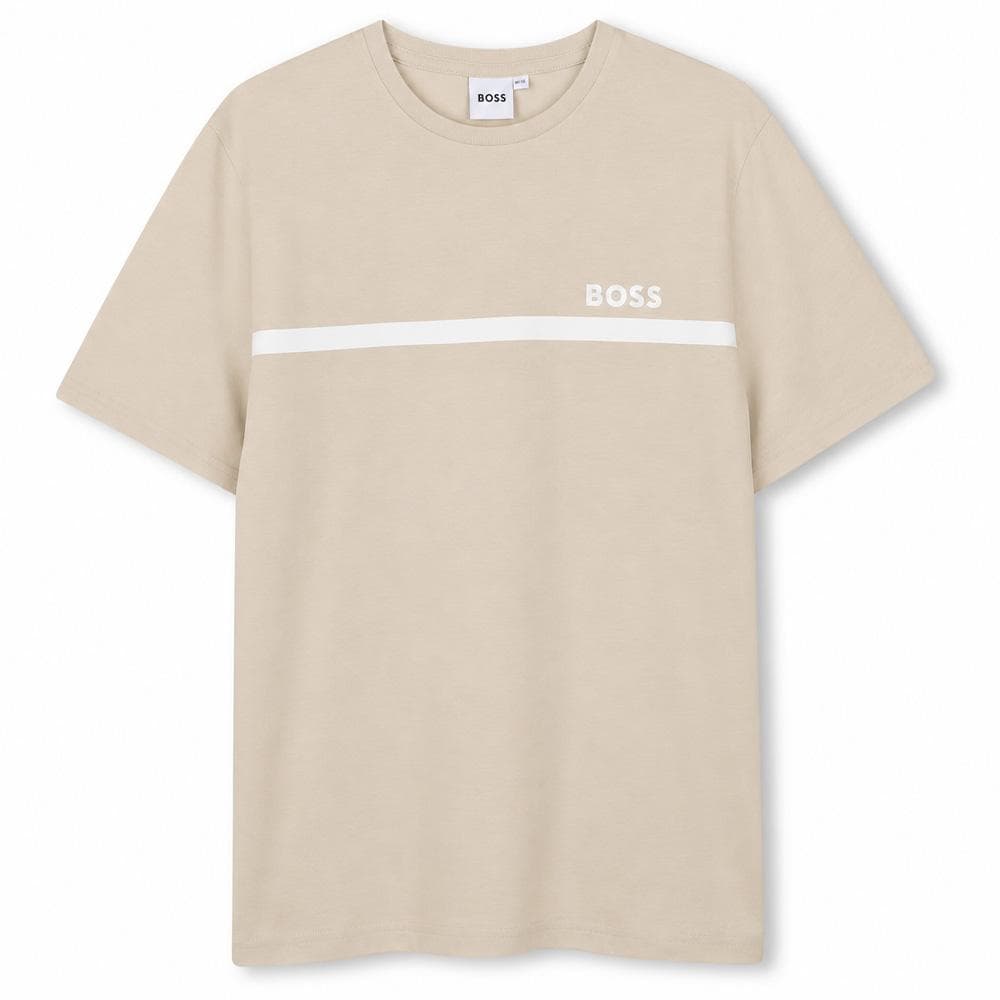 T-Shirt Beige Garçon Hugo Boss J52727 1