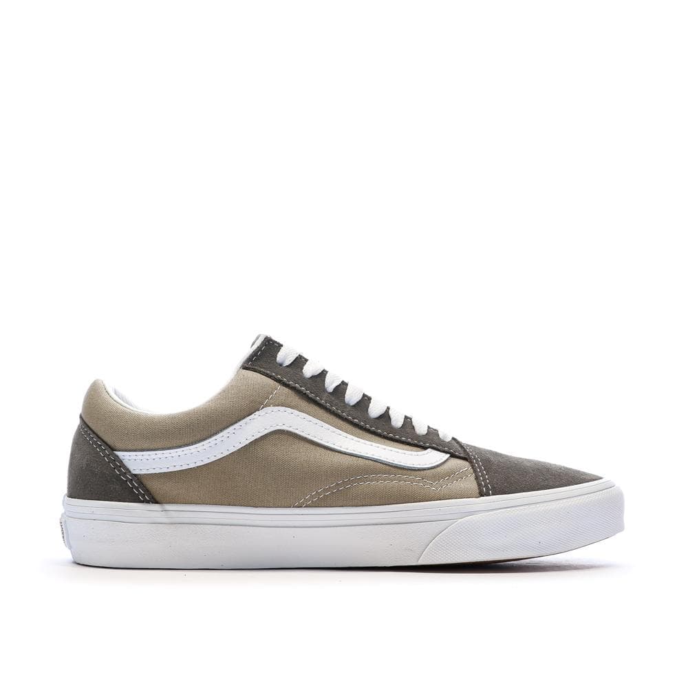 Baskets Marron/Beige Homme Vans Old Skool Canvas Block B 2