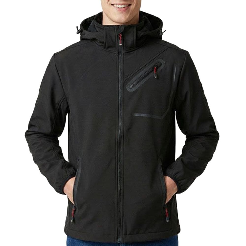 Veste Noire Homme Paname Brothers Softshell ROBIN 1