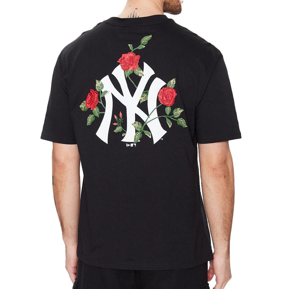 T-shirt Noir Homme New Era Floral 2