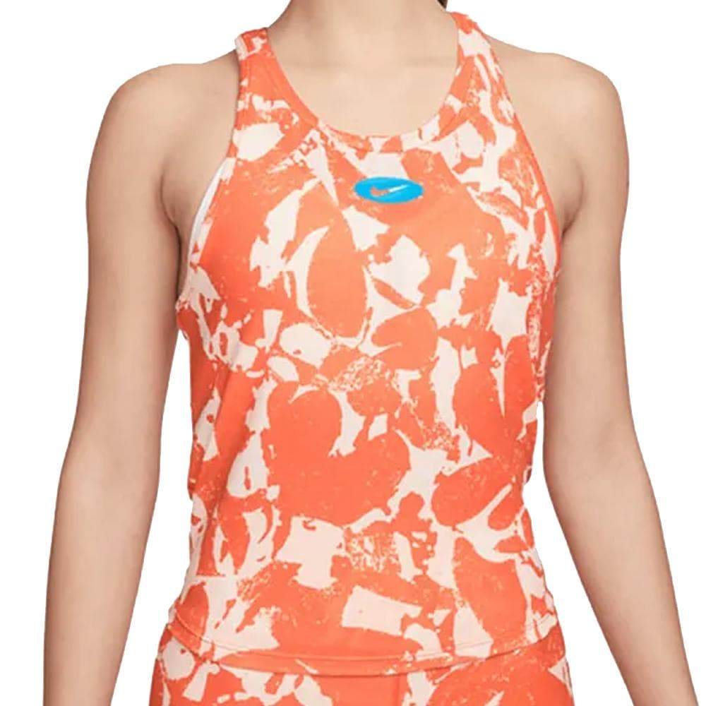 Débardeur Orange Femme Nike Luxe 1