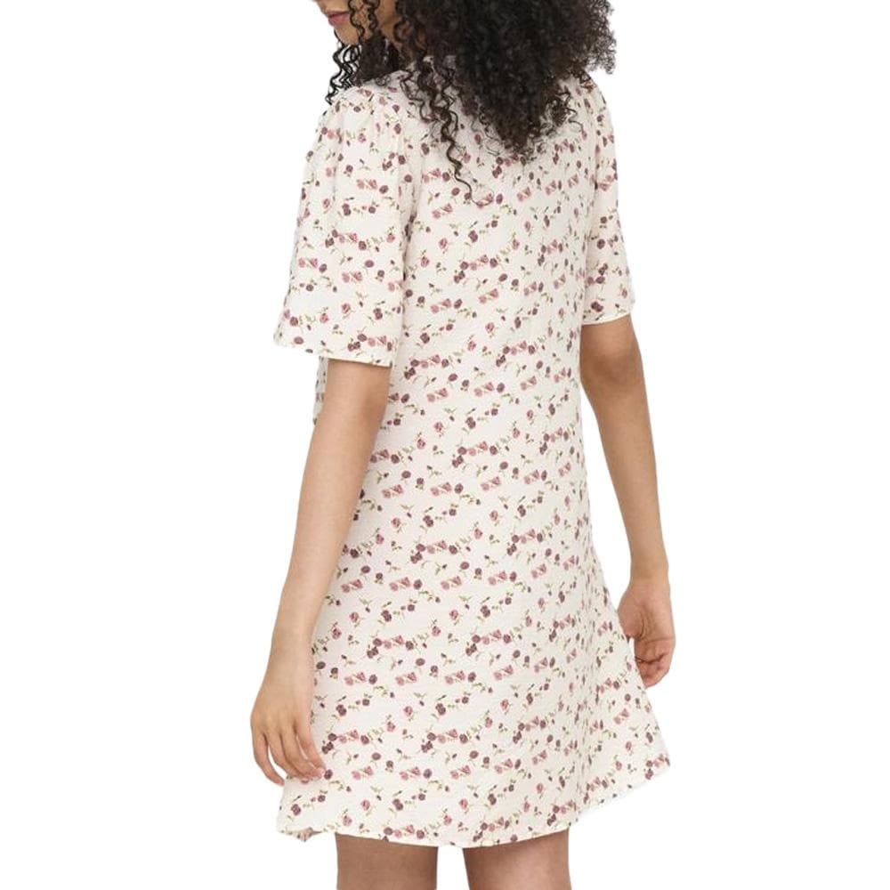 Robe à Fleurs Blanc/Rose Femme JDY Carrie 2