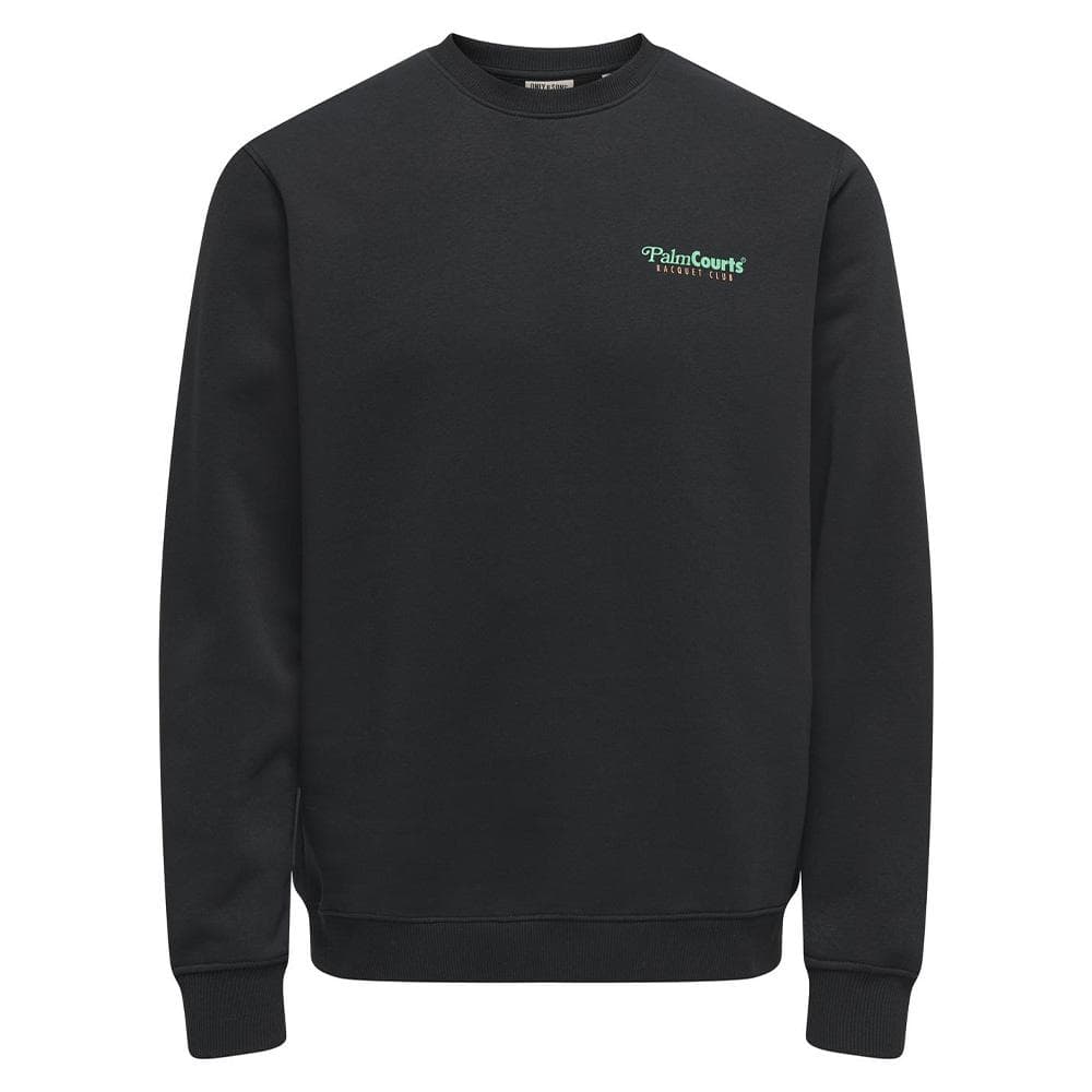 Sweat Noir/Vert Homme Only & Sons 22034848 1