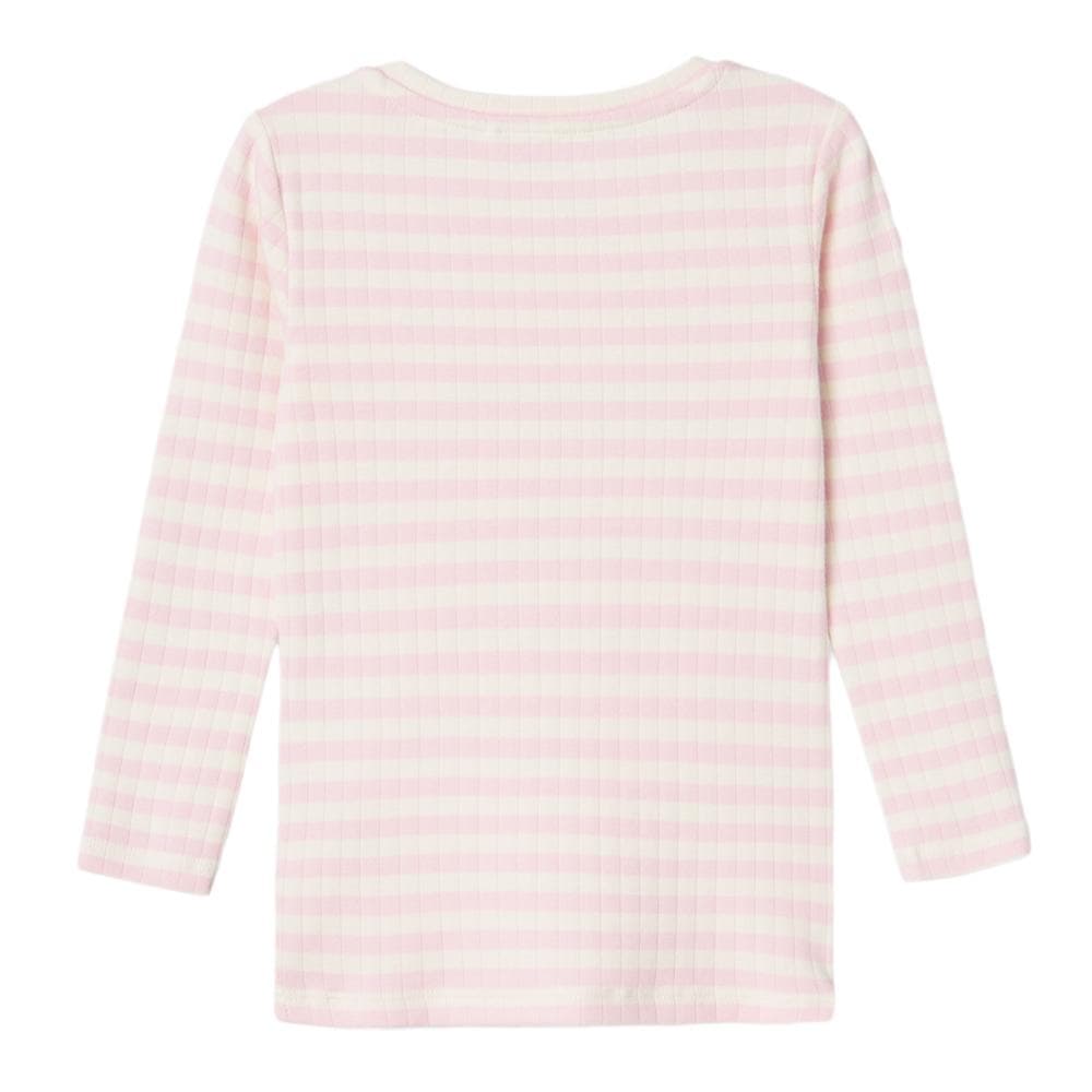 T-Shirt Manches Longues Rose/Blanc Fille Name it Fsuraja 3