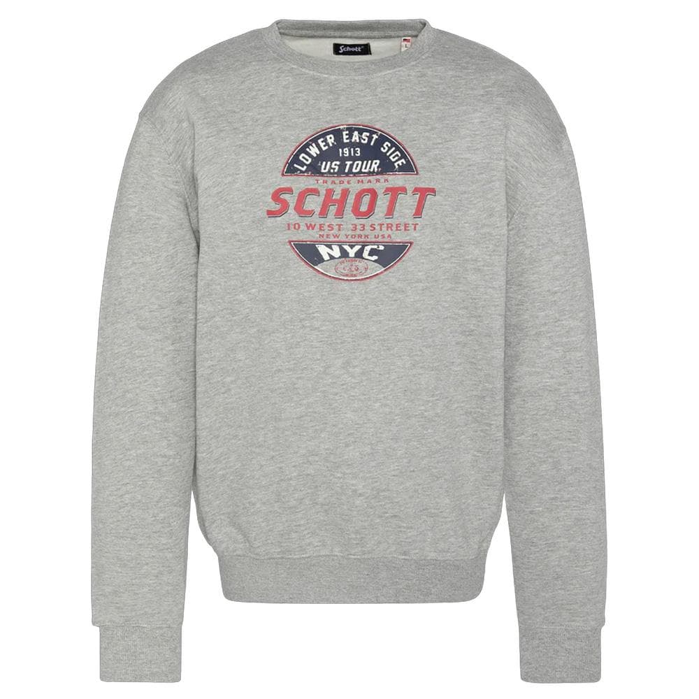 Sweat Gris Homme Schott Rdc Print 1