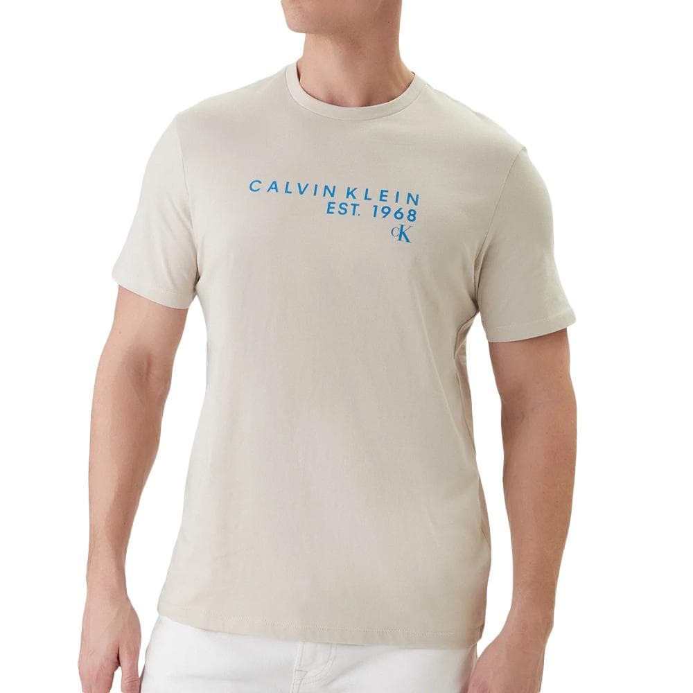 T-Shirt Beige Homme Calvin Klein Jeans Wholesale 1