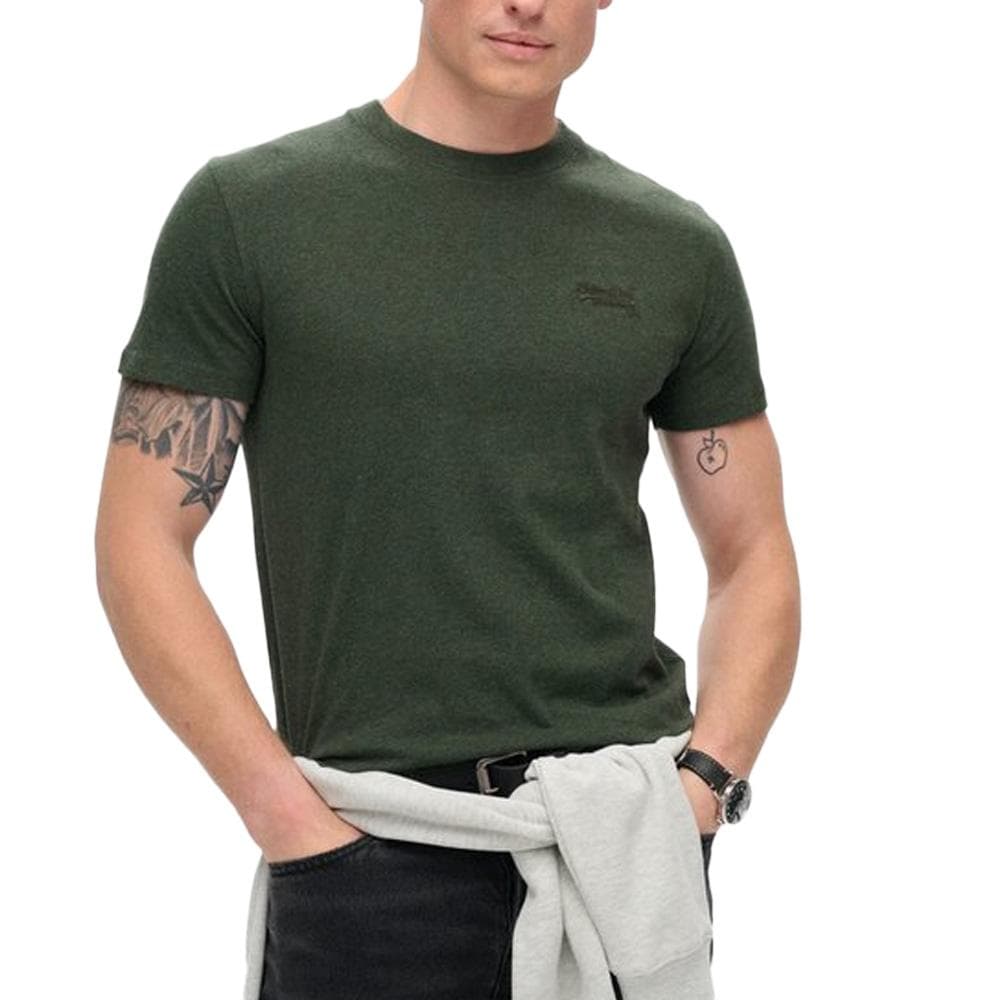 T-shirt Kaki Homme Superdry Vintage LogoR6T 1