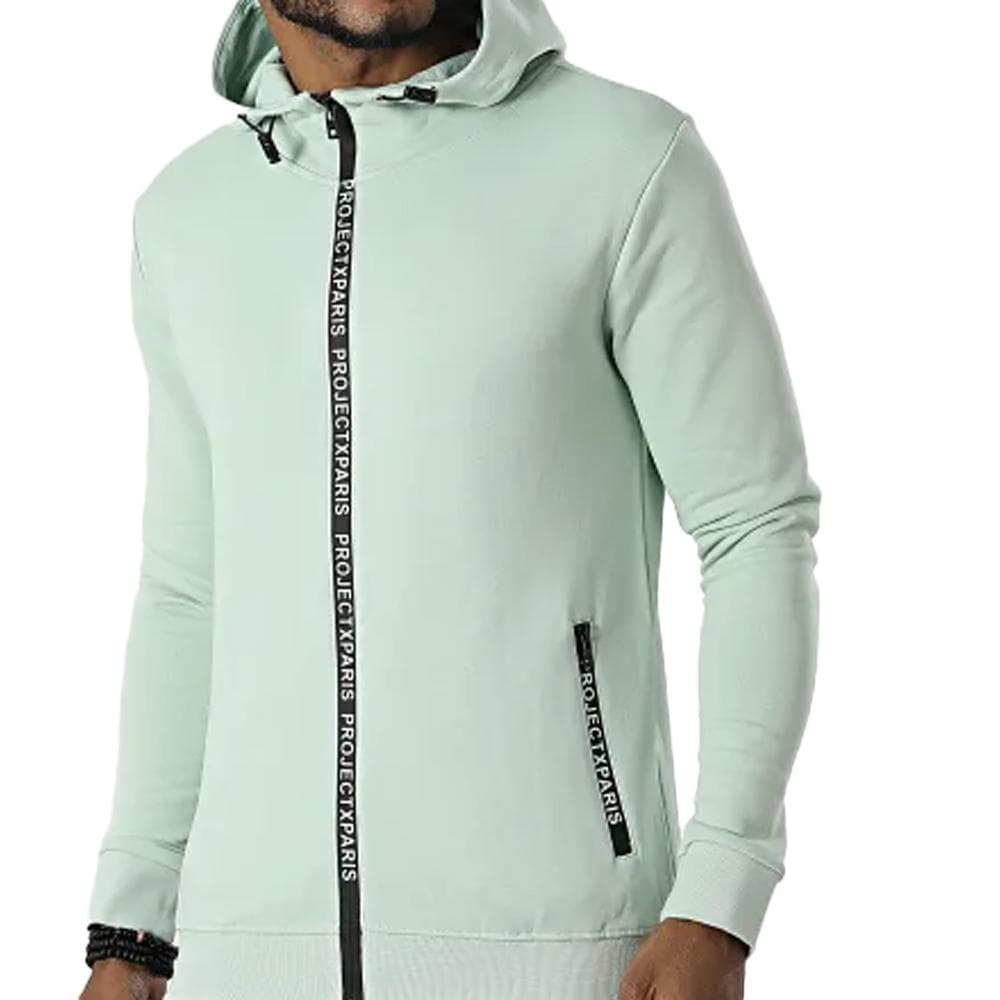 Veste Zippé à Capuche Vert Homme Project X Paris Basic Zip 1