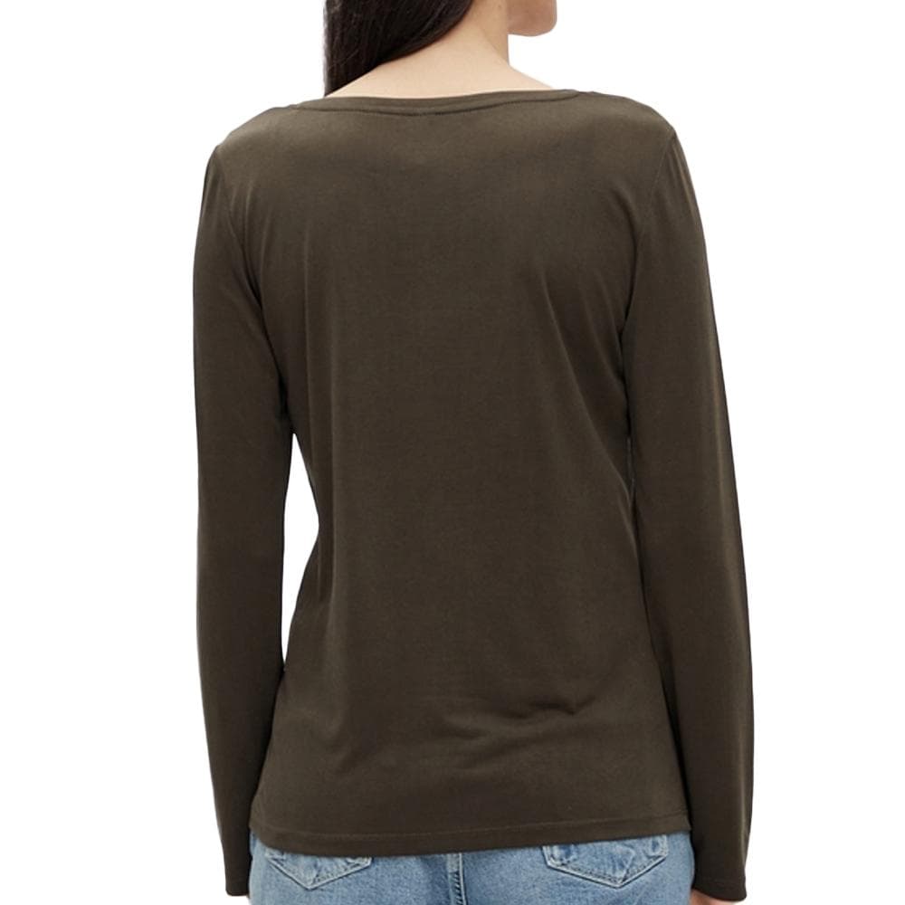 T-Shirt Kaki Femme Pieces Pckamala 2