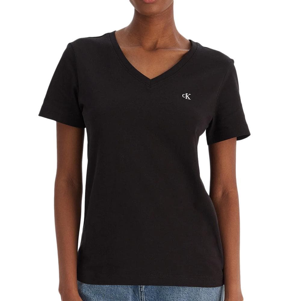 T-Shirt Noir Femme Calvin Klein Jeans Archive LV047B205G 1