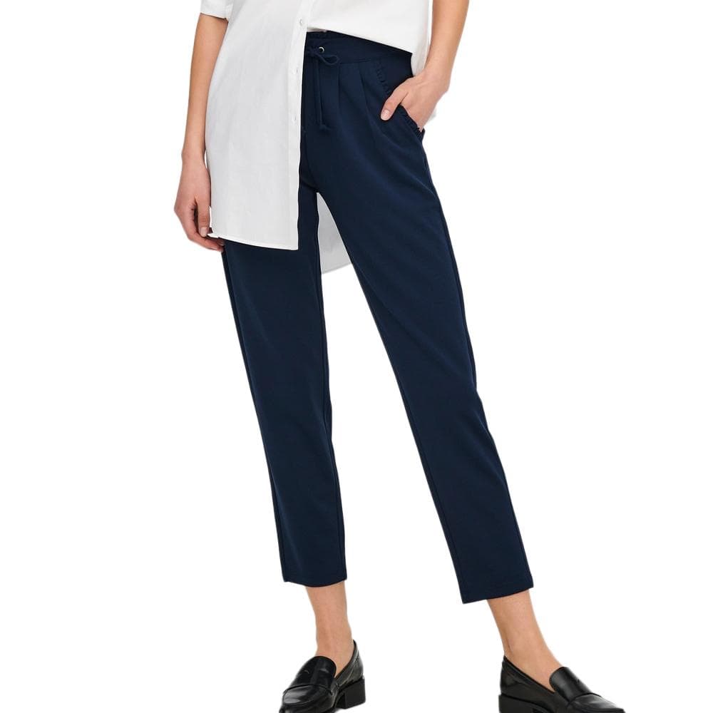 Pantalons fluide Marine Femme JDY Life New Ancle 1