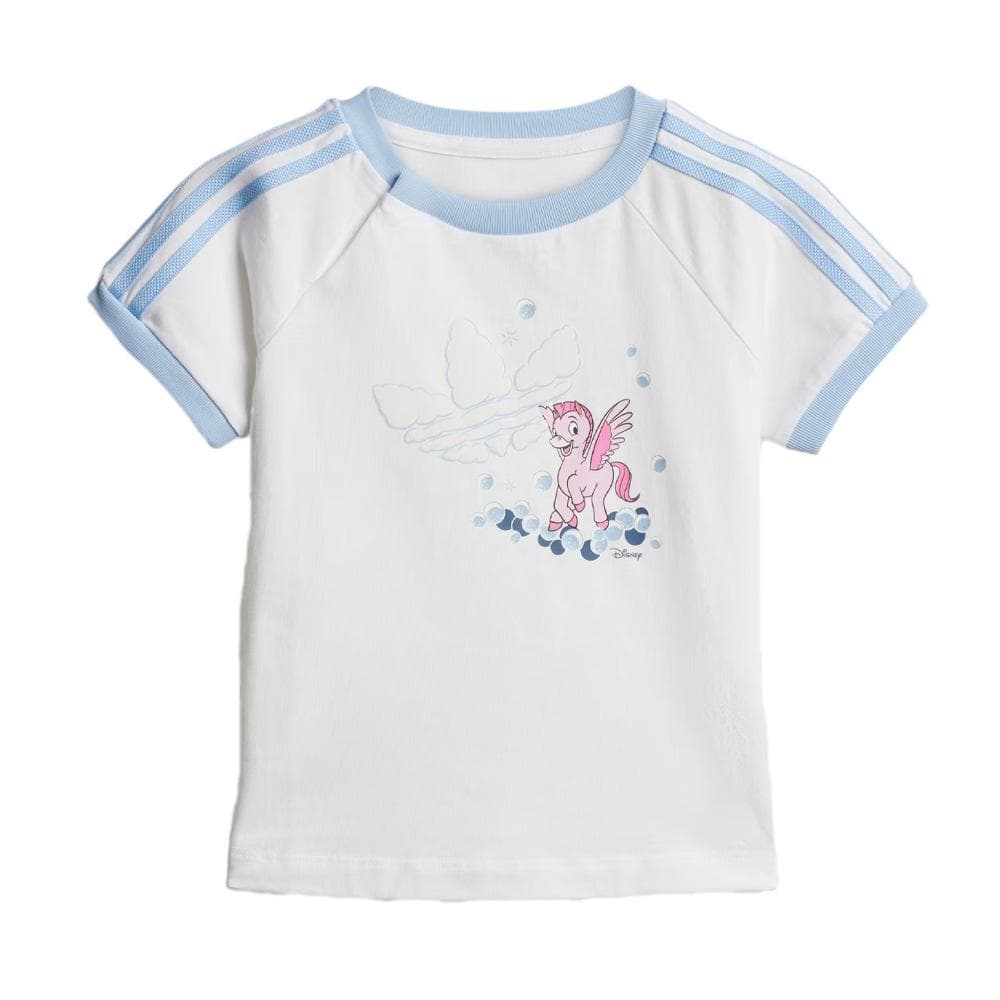 T-Shirt Blanc/Bleu Fille Puma JN4672 1