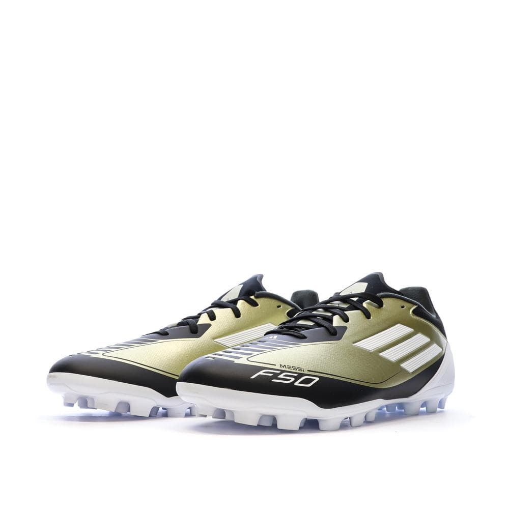 Chaussures de Foot Noir/Doré Homme Adidas F50 League 2G/3G AG Messi 6