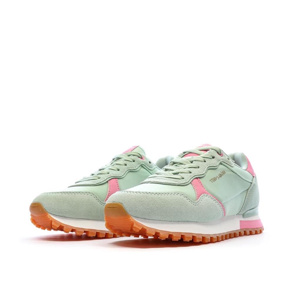 Baskets Verte/Rose Femme Teddy Smith 120515 6