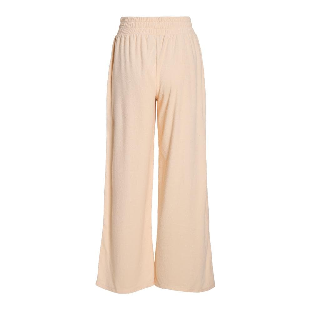 Pantalons fluide Éponge Beige Femme Vila Frotte 2