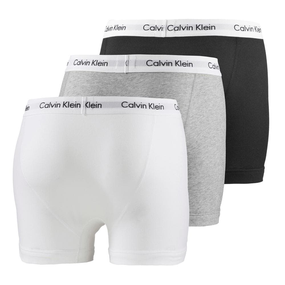 X3 Boxers Noir/Blanc/Gris Homme Calvin Klein Jeans Trunk 3p 2