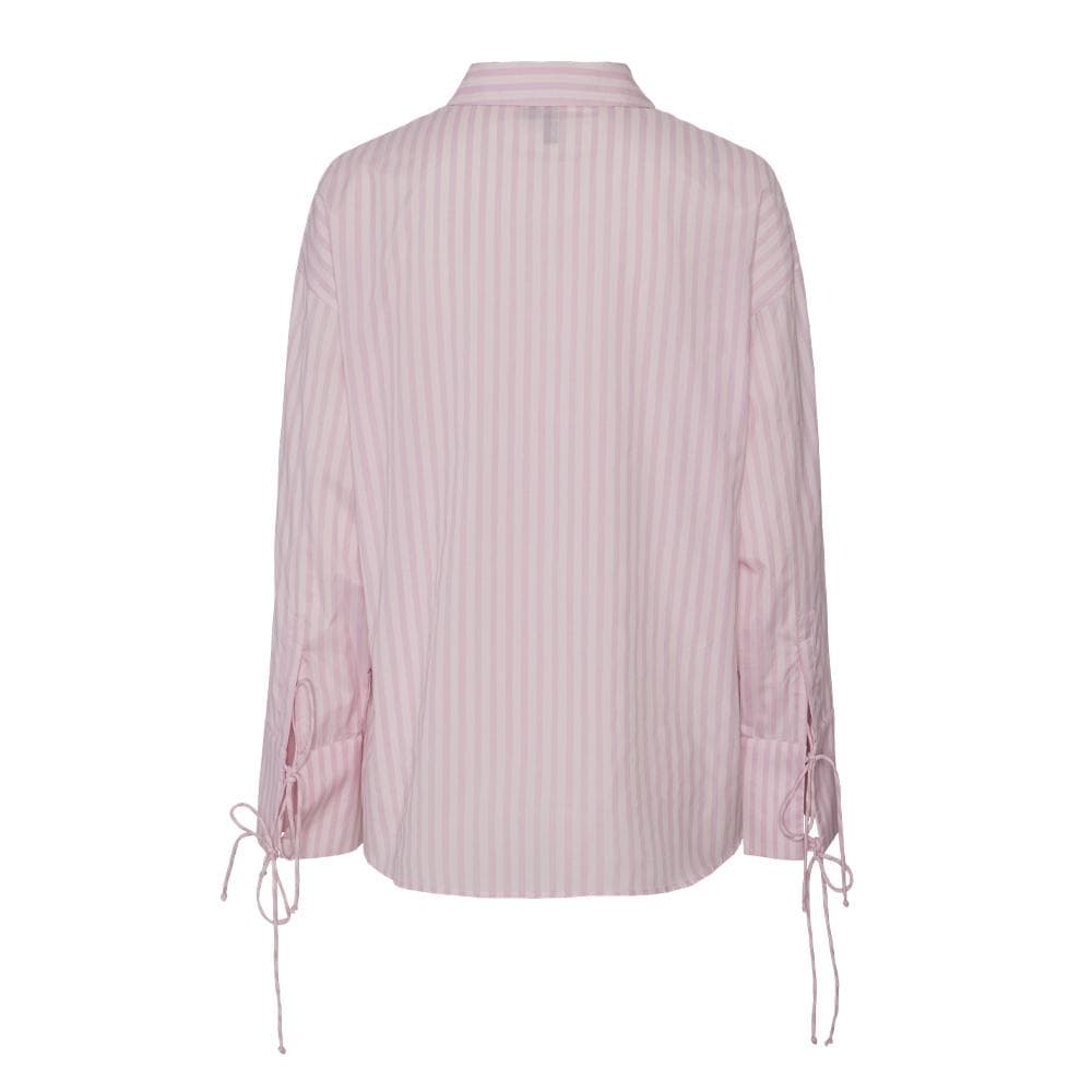 Chemise Rose à rayures Femme Pieces Sage 2