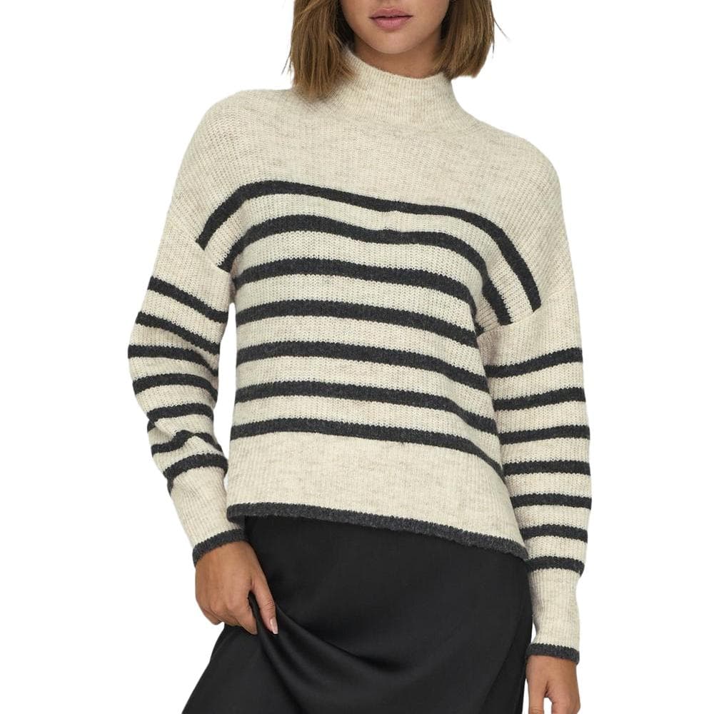 Pull Beige à rayures Femme Only Fridi 1