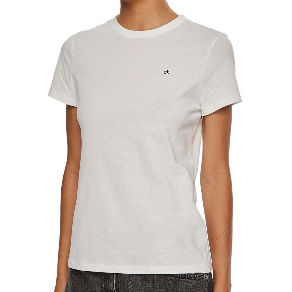 T-shirt Blanc Femme Calvin Klein Jeans Graphic 1