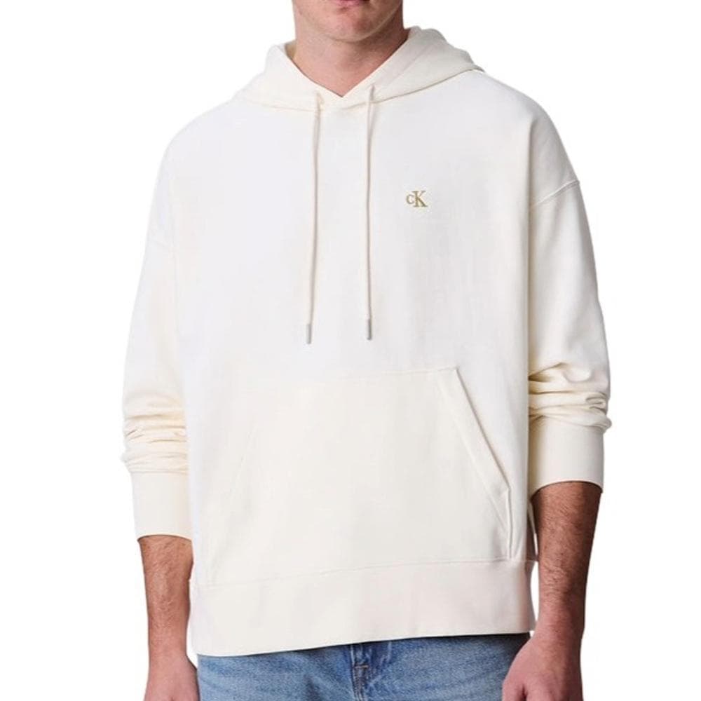 Sweat à Capuche Beige Homme Calvin Klein Jeans Premium Terry 1