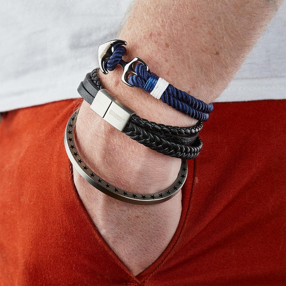 Bracelet Noir Homme Geographical Norway 315067 2