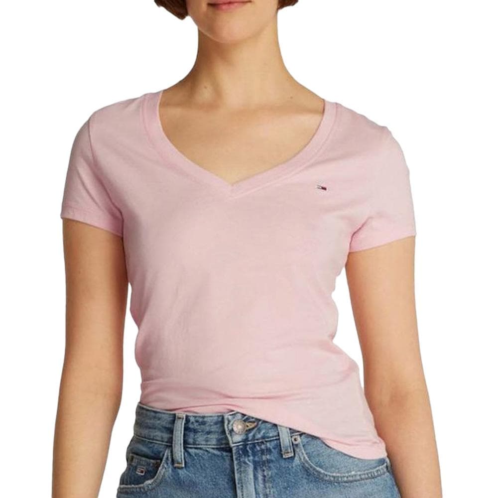 T-shirt Rose Femme Tommy Hilfiger Aruba 1