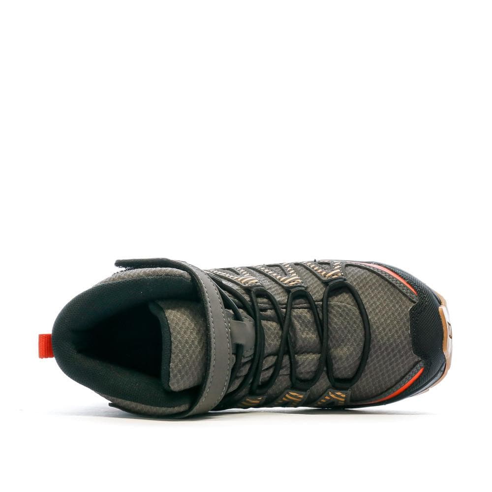 Chaussures de Randonnée Marron/Orange Garçon Salomon Xa Pro V8 Mid 4