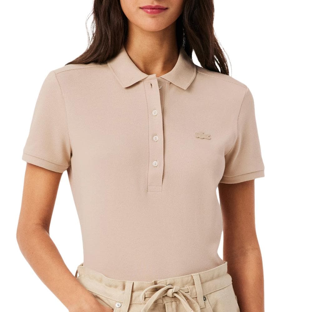 Polo Beige Femme Lacoste Polo L.12 1