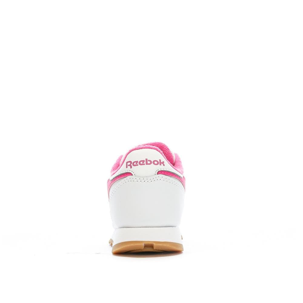 Baskets Blanches/Rose Fille Reebok Classic Leather 100034223 3