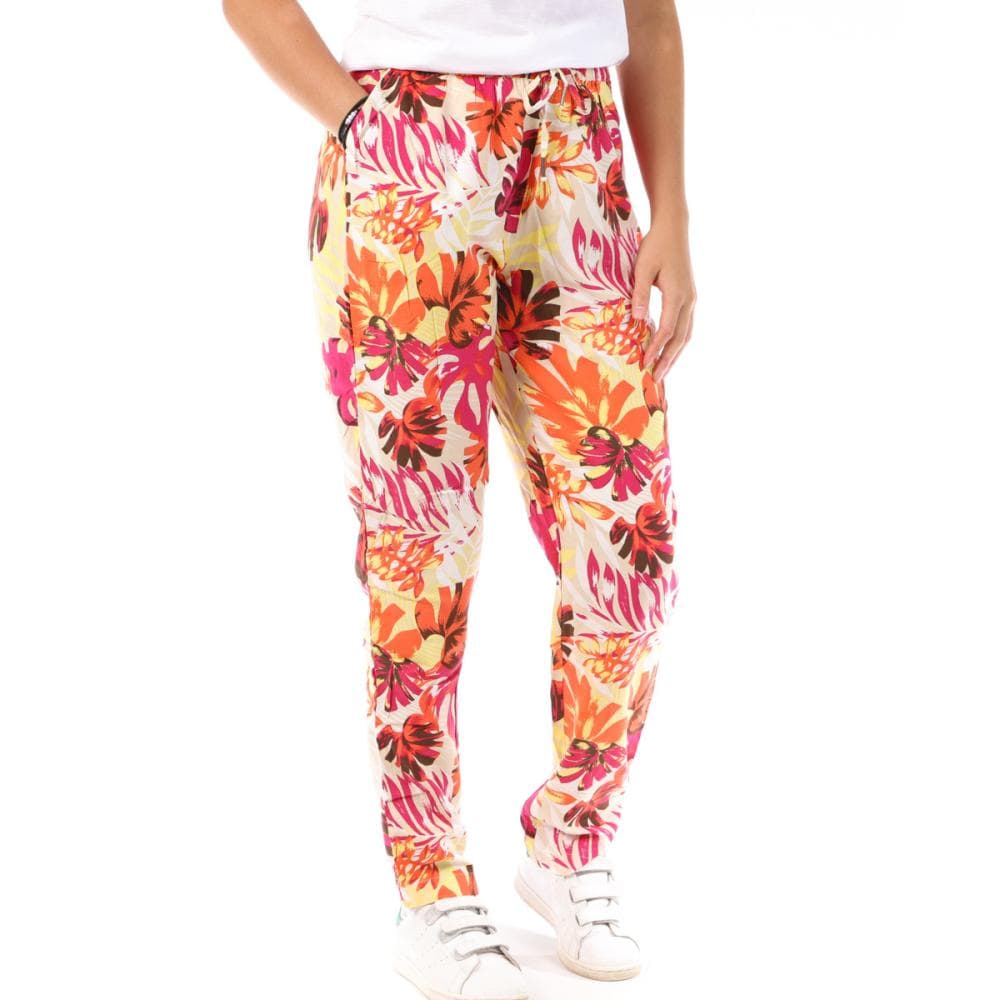 Pantalon Orange à fleurs Femme Only Nova Life 1